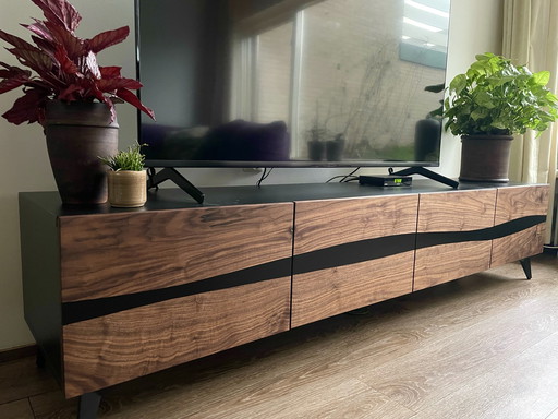 Walnoot Epoxy Tv-meubel