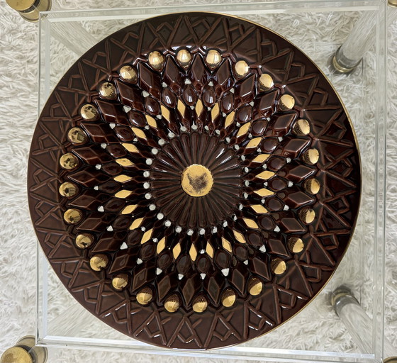 Image 1 of Grote opengewerkte keramische schaal Vallauris jaren 60