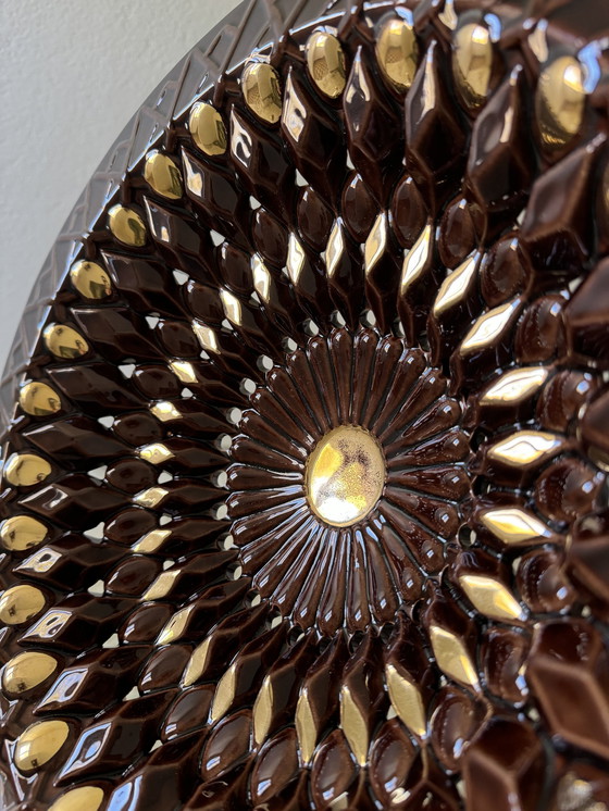 Image 1 of Grote opengewerkte keramische schaal Vallauris jaren 60