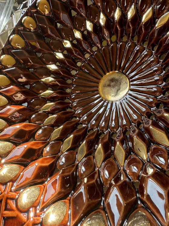 Image 1 of Grote opengewerkte keramische schaal Vallauris jaren 60