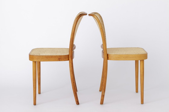 Image 1 of 2 van 8 Ligna stoelen, jaren 1960-1970, Tsjecho-Slowakije, Vintage