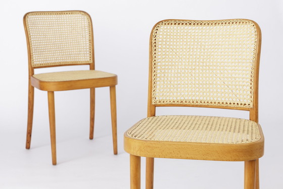 Image 1 of 2 van 8 Ligna stoelen, jaren 1960-1970, Tsjecho-Slowakije, Vintage