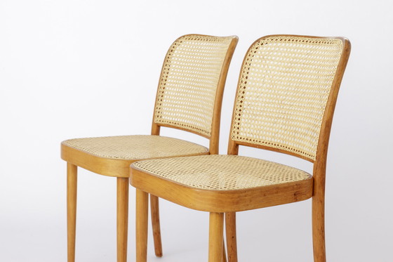 Image 1 of 2 van 8 Ligna stoelen, jaren 1960-1970, Tsjecho-Slowakije, Vintage