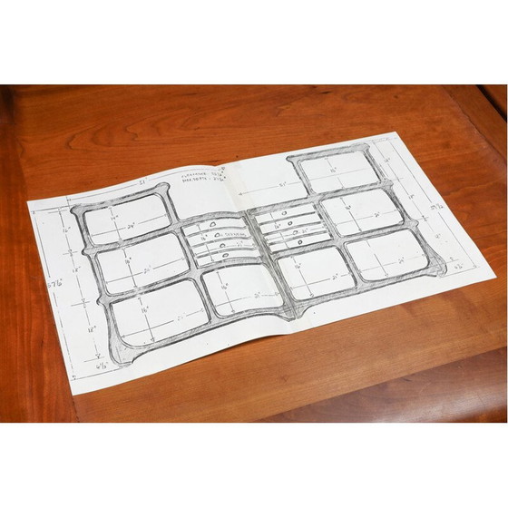 Image 1 of Vintage open opbergplanken van Charles Fisher en Howard Osinski, 1970