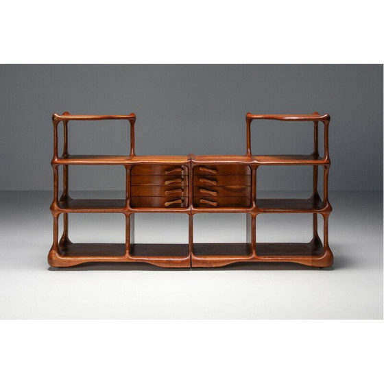 Image 1 of Vintage open opbergplanken van Charles Fisher en Howard Osinski, 1970