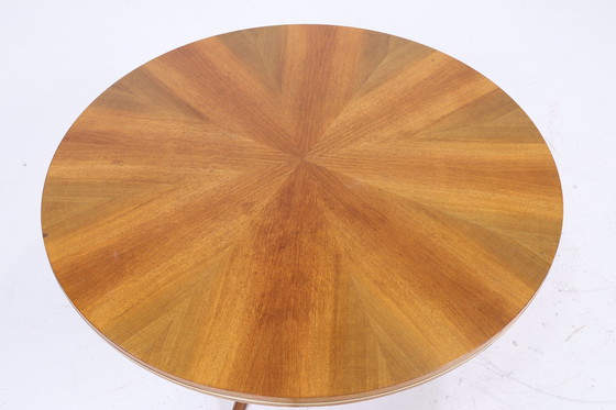 Image 1 of Ronde vintage salontafel 60s | Mid Century tafel sofa tafel woonkamer tafel retro 70s rond