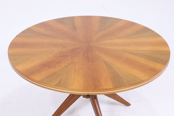 Image 1 of Ronde vintage salontafel 60s | Mid Century tafel sofa tafel woonkamer tafel retro 70s rond