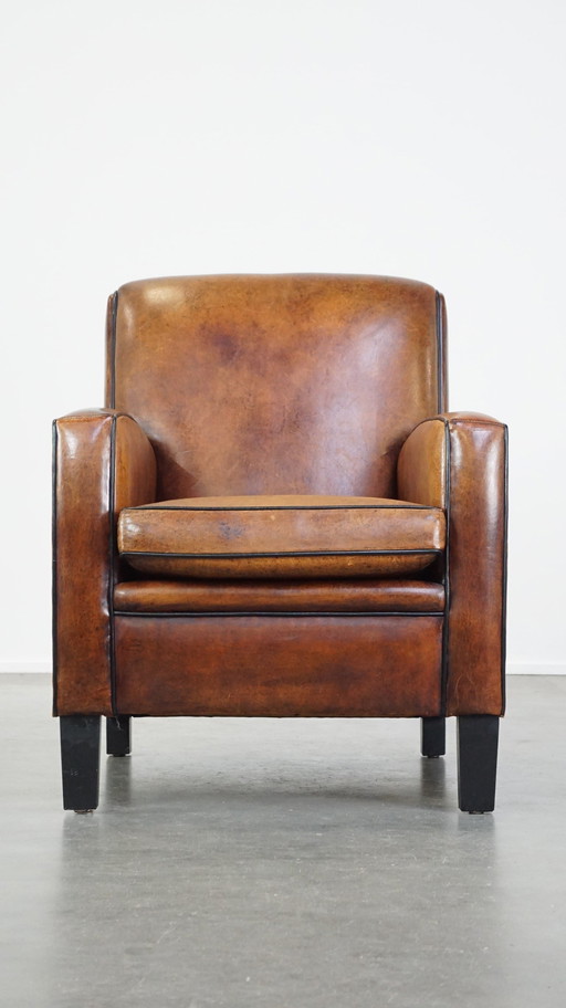 Art Deco Schapenleren Armchair