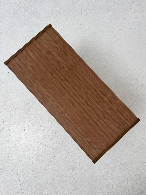 Image 1 of Mid Century walnoten wandplank, 1960