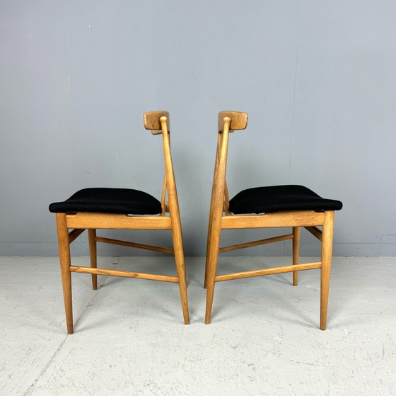 Image 1 of 2x Mid century Deens design stoelen