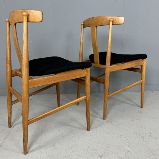 2x Mid century Deens design stoelen