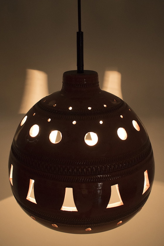 Image 1 of Vintage keramiek hanglamp