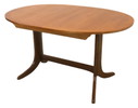 Nathan verlengbare ovalen eettafel vintage