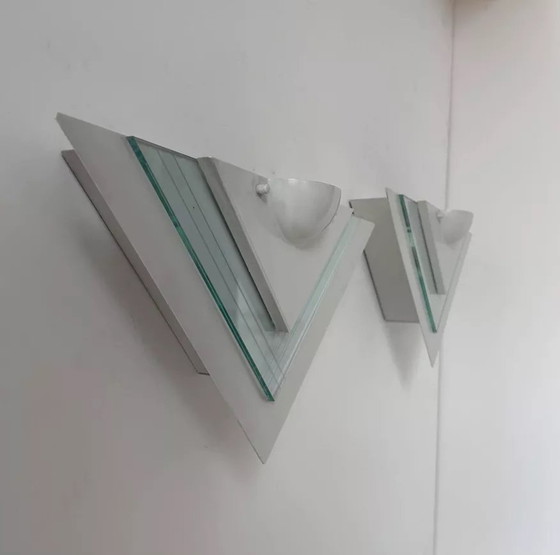 Image 1 of 2X Vintage wandlampen