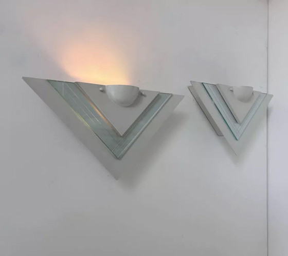 Image 1 of 2X Vintage wandlampen