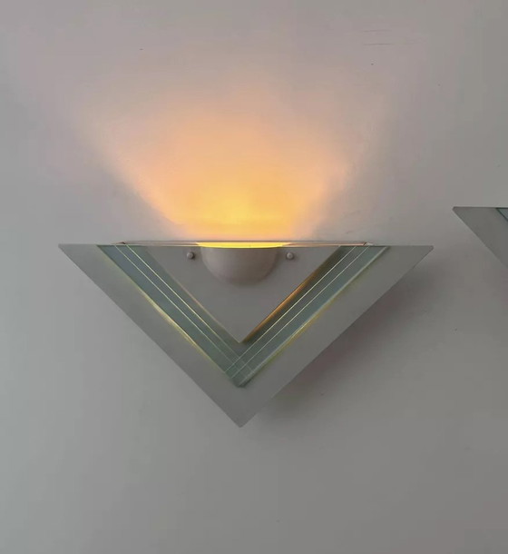 Image 1 of 2X Vintage wandlampen