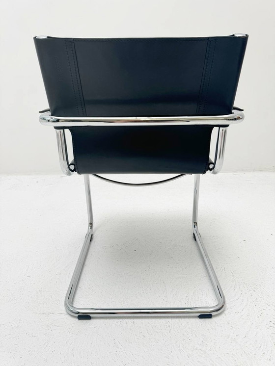 Image 1 of Set van 3 Mart Stam Mg5 sledestoelen van Matteo Grassi uit Italië, 1970