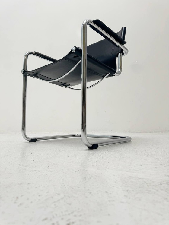 Image 1 of Set van 3 Mart Stam Mg5 sledestoelen van Matteo Grassi uit Italië, 1970