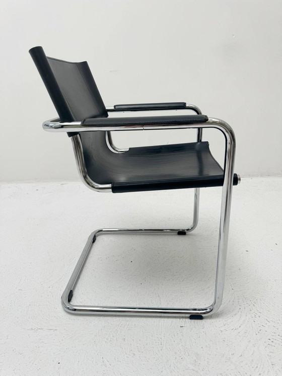 Image 1 of Set van 3 Mart Stam Mg5 sledestoelen van Matteo Grassi uit Italië, 1970