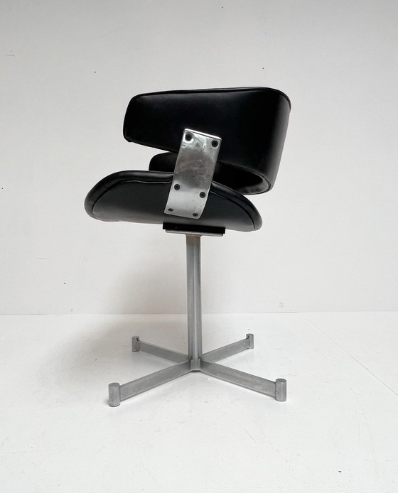 Image 1 of Zwartlederen Artifort Fauteuil, 1970'S