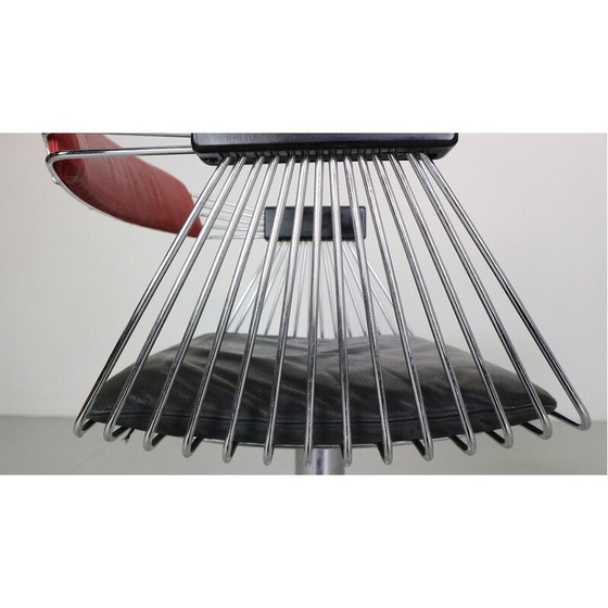 Image 1 of Paar vintage "Delta" draadfauteuils van Rudi Verelst voor Novalux, België 1971