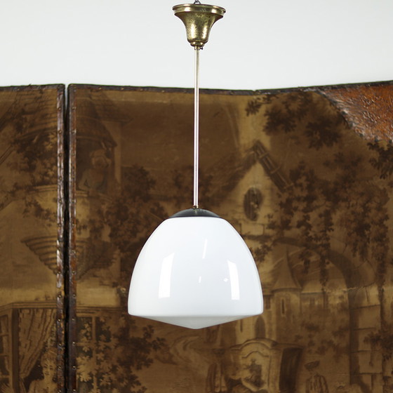 Image 1 of Art Deco Opaline Hanglamp