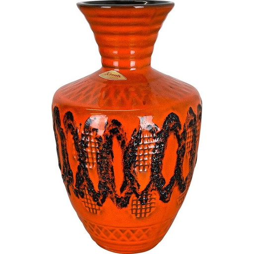 Vintage aardewerk vaas voor Kreutz Ceramics, Duitsland 1970