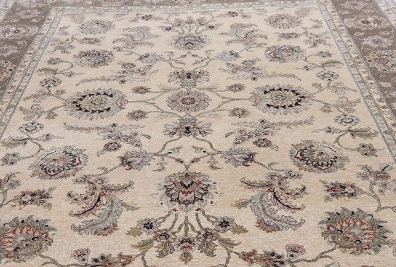 Image 1 of Tabriz Wol & Zijde Tapijt met Luxueus Ontwerp - Prachtige Zijde Highlights