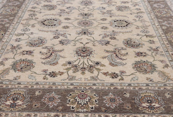 Image 1 of Tabriz Wol & Zijde Tapijt met Luxueus Ontwerp - Prachtige Zijde Highlights