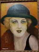 Olieverfschilderij op hout
