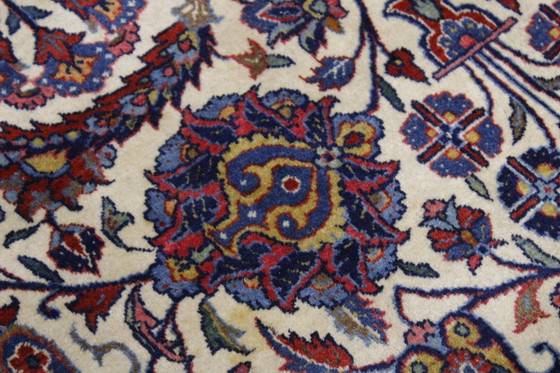 Image 1 of Originele Oude Antieke Keshan Mohtasham Zeer Fijn Semi Antiek 385 X 260 cm