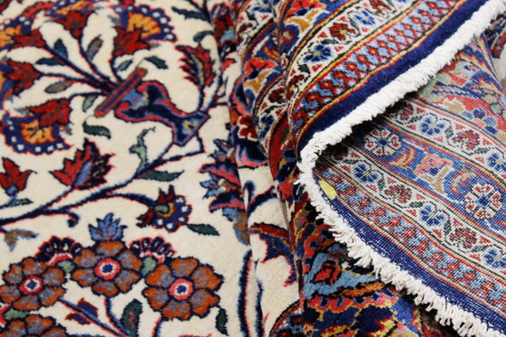 Image 1 of Originele Oude Antieke Keshan Mohtasham Zeer Fijn Semi Antiek 385 X 260 cm