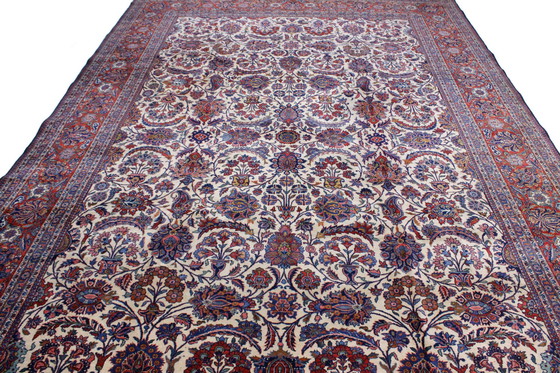 Image 1 of Originele Oude Antieke Keshan Mohtasham Zeer Fijn Semi Antiek 385 X 260 cm