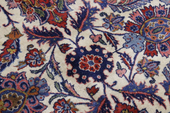 Image 1 of Originele Oude Antieke Keshan Mohtasham Zeer Fijn Semi Antiek 385 X 260 cm