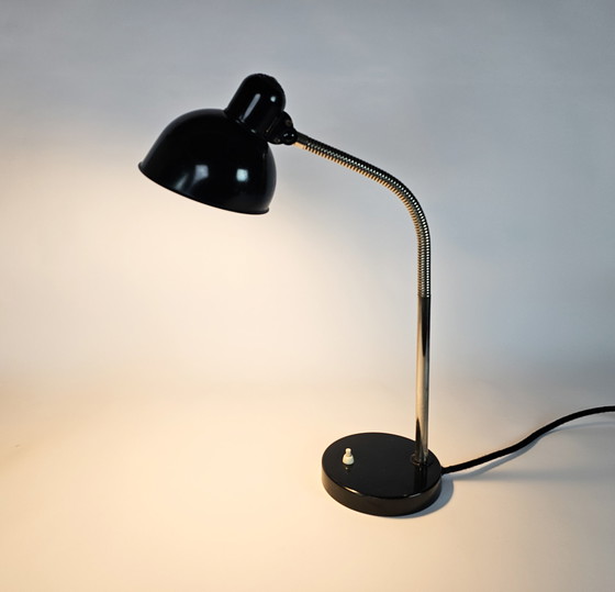 Image 1 of Kaiser Idell - design Christian Dell - bureaulamp - metaal - emaille - Duitsland - 2e kwart 20e eeuw