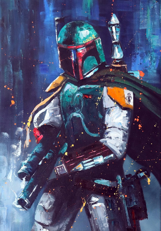 Star Wars - Boba Fett Mandalorian   Art Work