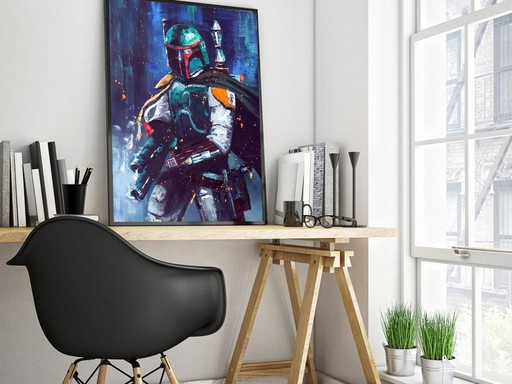 Star Wars - Boba Fett Mandalorian   Art Work