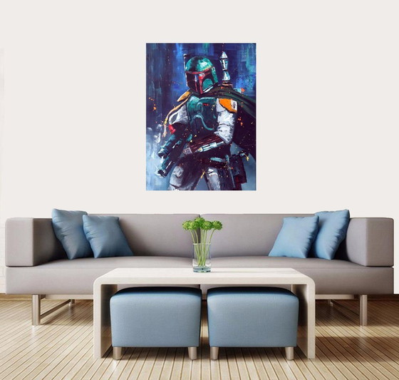 Image 1 of Star Wars - Boba Fett Mandalorian   Art Work