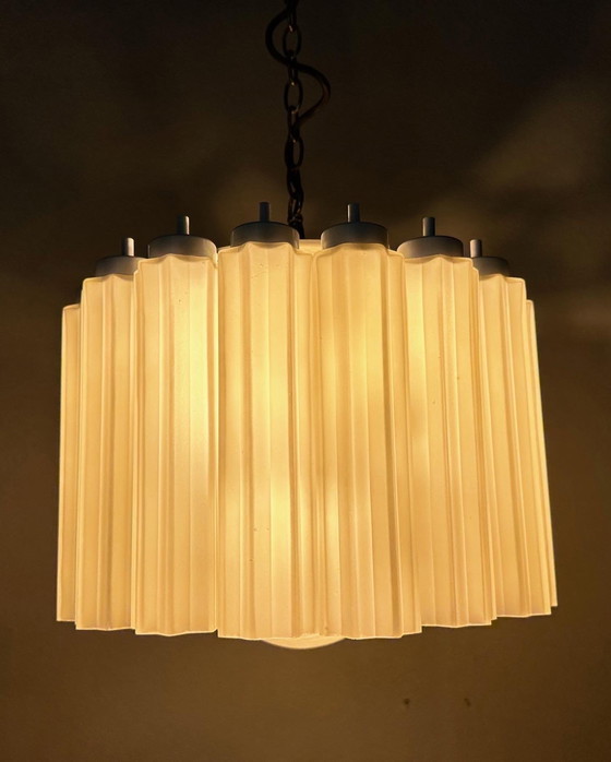 Image 1 of Vintage Glashütte Limburg Hanglamp