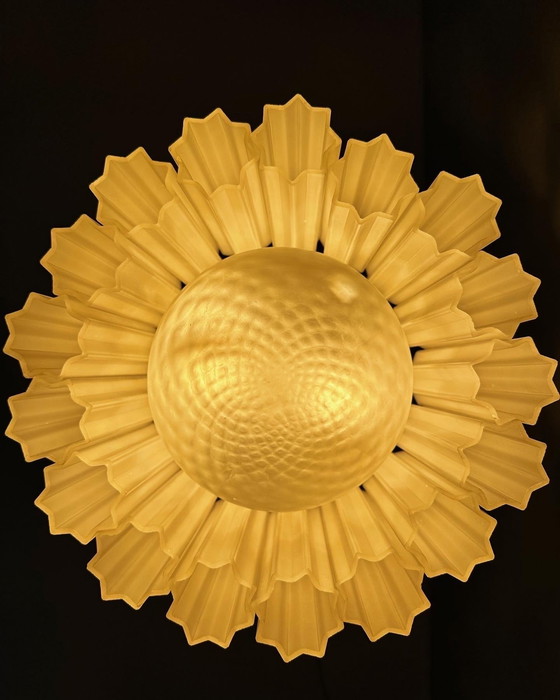 Image 1 of Vintage Glashütte Limburg Hanglamp