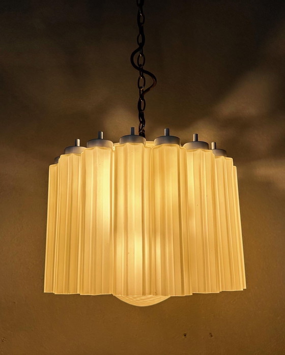 Image 1 of Vintage Glashütte Limburg Hanglamp