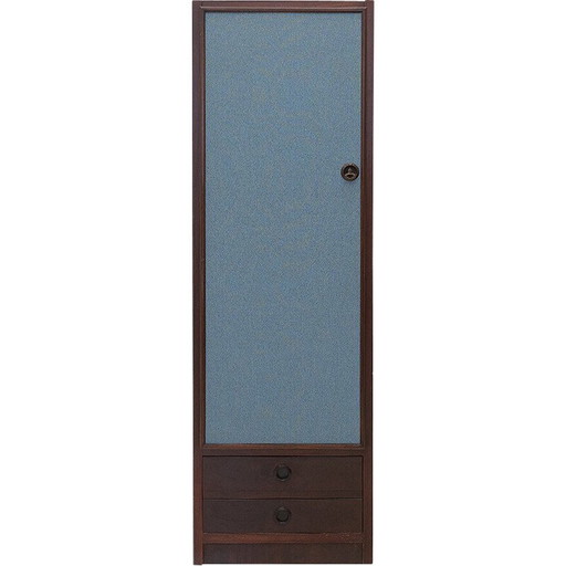 Vintage gefineerd houten kastje met 2 laden, 1960