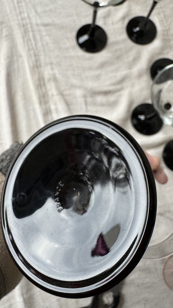 Image 1 of 8X Martini Glas / Coupe, Zwart, Luminarc