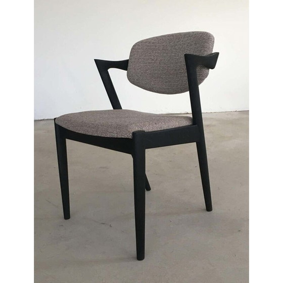 Image 1 of Set van 10 vintage eiken stoelen van Kai Kristiansen voor Schous Møbelfabrik