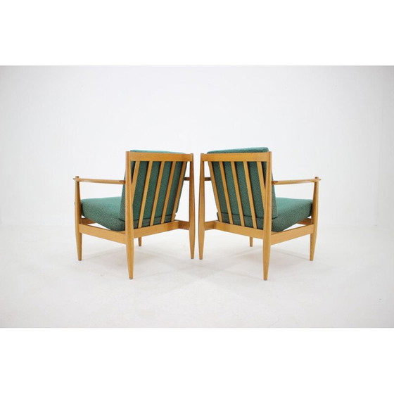 Image 1 of Paar vintage houten fauteuils van Thonet, Tsjecho-Slowakije 1960