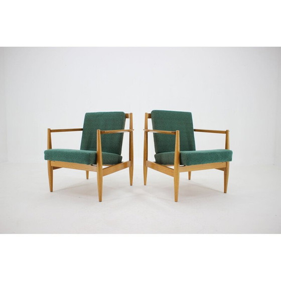 Image 1 of Paar vintage houten fauteuils van Thonet, Tsjecho-Slowakije 1960