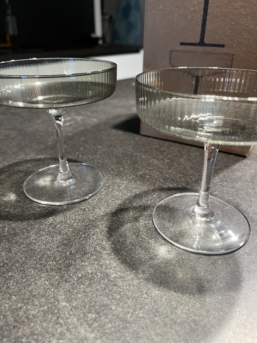 2x Ferm Champagne/ Cocktail Glas