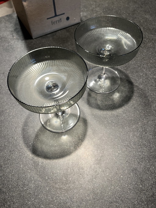 2x Ferm Champagne/ Cocktail Glas