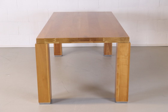 Image 1 of Massief noten houten eettafel