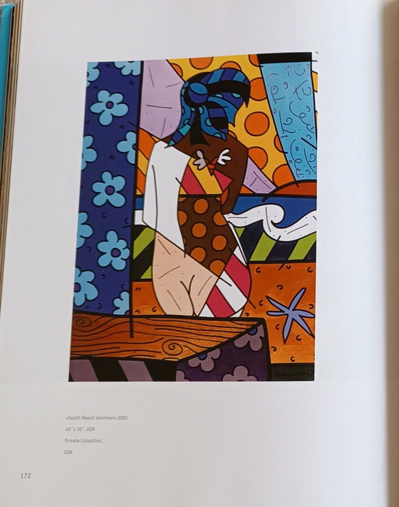 Image 1 of Romero Britto Kleuren rond de wereld, gesigneerd